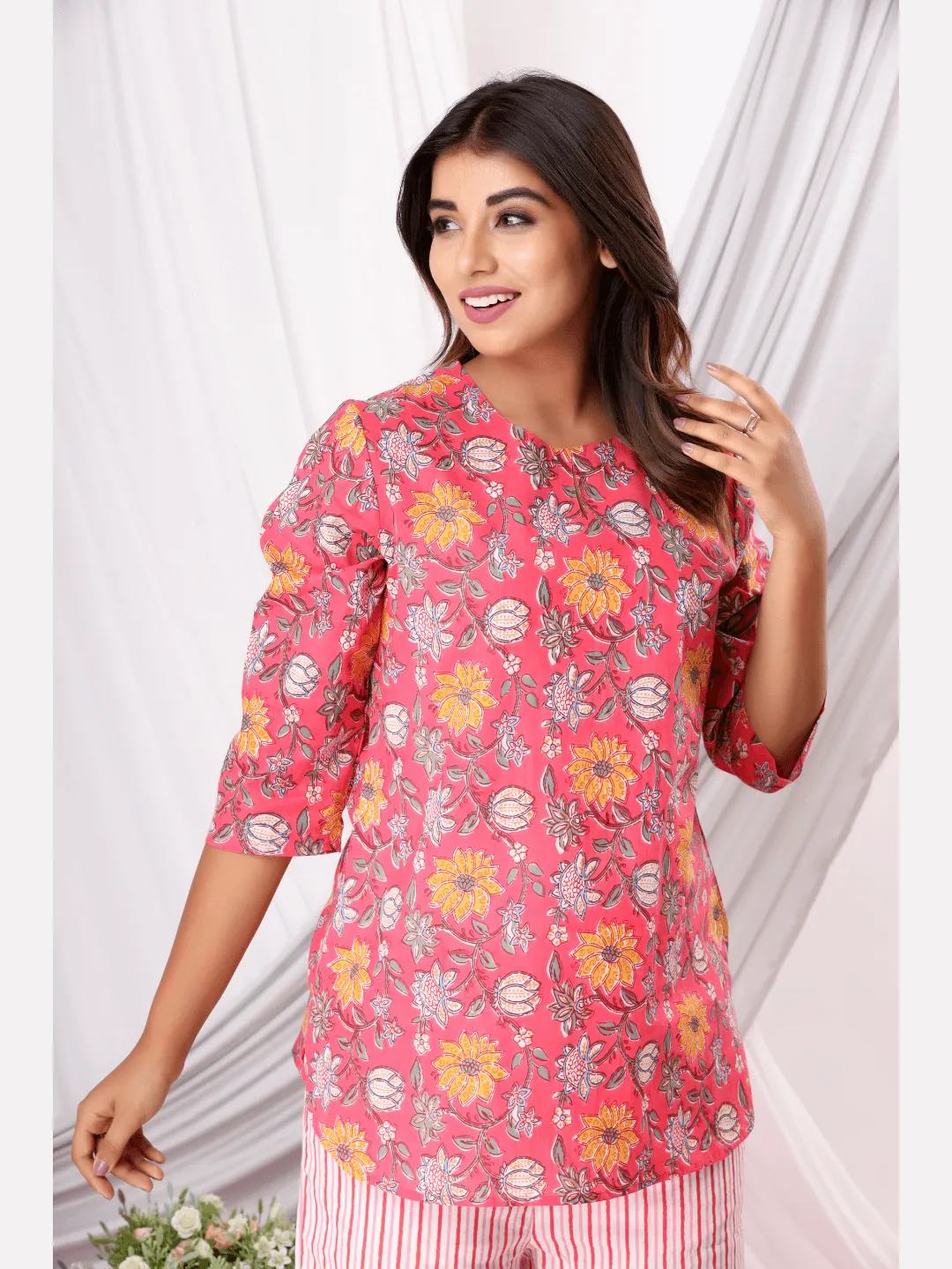 Pretty Blush Pink Pure Cotton Loungewear